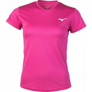 Mizuno DRYLITE TEE růžová XL - Dámské běžecké triko