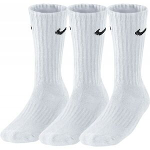 Nike 3PPK VALUE COTTON CREW bílá S - Sportovní ponožky