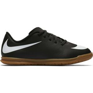 Nike JR BRAVATA IC Dětská sálová obuv, Černá,Bílá,Hnědá, velikost 35