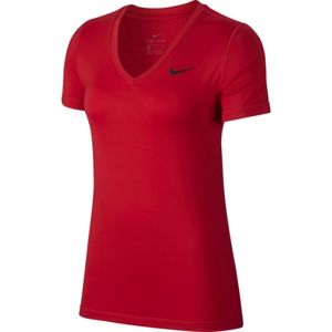 Nike TOP SS VCTY W Dámské tričko, Červená,Černá, velikost