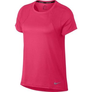 Nike RUN TOP SS růžová L - Dámské běžecké triko