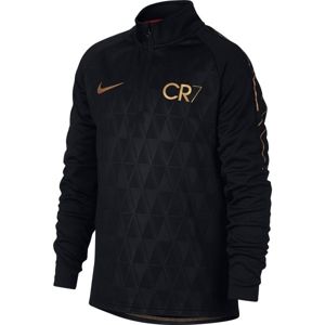 Nike DRI-FIT CR7 ACADEMY DRILL černá XS - Chlapecké fotbalové tričko