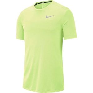 Nike DF BRTHE RUN TOP SS světle zelená S - Pánské běžecké tričko