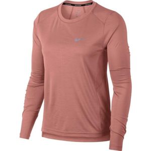 Nike MILER TOP LS růžová XL - Dámské běžecké triko