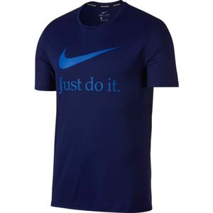Nike RUN SS GX modrá L - Pánské běžecké triko