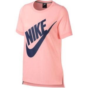 Nike NSW TOP SS PREP FUTURA růžová XL - Dámské triko