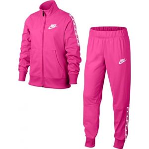Nike NSW TRK SUIT TRICOT růžová M - Dívčí souprava