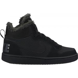 Nike COURT BOROUGH MID WINTER GS černá 7Y - Dětské zateplené boty