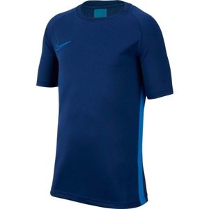 Nike DRY ACDMY TOP SS Chlapecké tričko, Tmavě modrá,Modrá, velikost