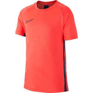 Nike DRY ACDMY TOP SS B oranžová XL - Chlapecké fotbalové tričko