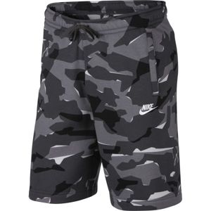 Nike NSW CLUB CAMO SHORT šedá M - Pánské kraťasy