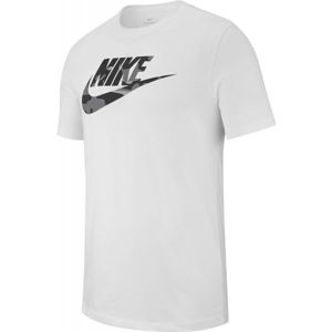Nike NSW TEE CAMO 1 bílá XL - Pánské triko