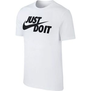 Nike NSW TEE JUST DO IT SWOOSH bílá M - Pánské triko