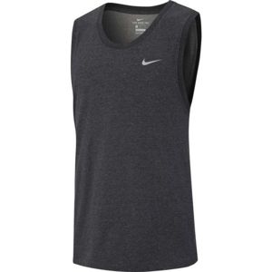 Nike DRY TANK DFC SOLID tmavě šedá XL - Pánské tílko