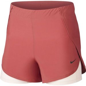 Nike FLX 2IN1 SHORT WOVEN W Dámské šortky, růžová, velikost L