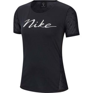 Nike NP TOP SS MINI SWOOSH černá M - Dámské tričko