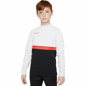 Nike DRI-FIT ACADEMY Chlapecké fotbalové tričko, bílá, velikost XS