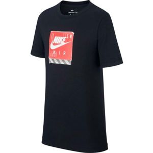 Nike NSW TEE NIKE AIR SHOE BOX Chlapecké tričko, černá, velikost XS
