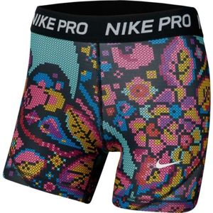 Nike NP BOY SHORT PRINT FEMME černá XL - Dívčí šortky