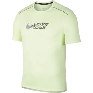 Nike DF MILER SS FLASH NV M Pánské běžecké tričko, světle zelená, velikost L