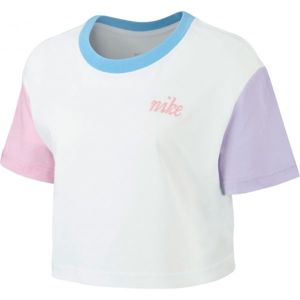 Nike NSW TEE FEMME 2 CROP bílá L - Dámské tričko