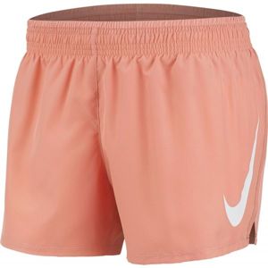 Nike SWOOSH RUN SHORT růžová S - Dámské běžecké šortky