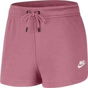 Nike NSW ESSNTL SHORT FT W Dámské sportovní šortky, růžová, velikost L