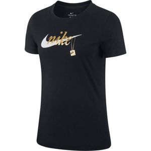 Nike NSW TEE SPORT CHARM černá L - Dámské tričko