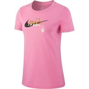 Nike NSW TEE SPORT CHARM růžová M - Dámské tričko