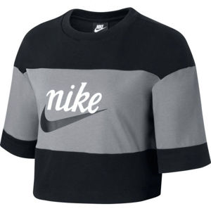 Nike NSW VRSTY TOP SS W šedá S - Dámské tričko
