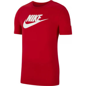Nike NSW HYBRID SS TEE M červená S - Pánské tričko