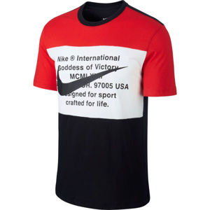 Nike NSW SWOOSH TEE SS M černá XL - Pánské tričko