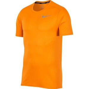 Nike DRI FIT BREATHE RUN TOP SS oranžová L - Pánské běžecké tričko