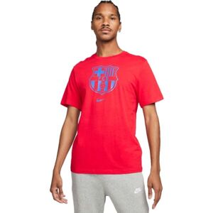Nike FCB M NK CREST TEE Pánské tričko, červená, velikost XXL