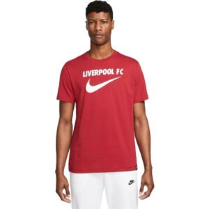 Nike LFC M NK SWOOSH TEE Pánské tričko, červená, velikost XL