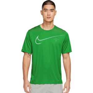 Nike M NK DF UV RUN DVN MILER GX SS Pánské běžecké tričko, zelená, velikost XXL