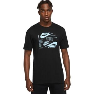 Nike NSW TEE CLUB SSNL HBR Pánské tričko, černá, velikost M