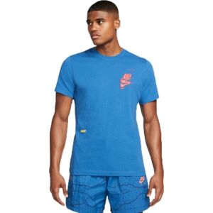 Nike M NSW TEE ESS+SPRT 2 Pánské tričko, modrá, velikost S