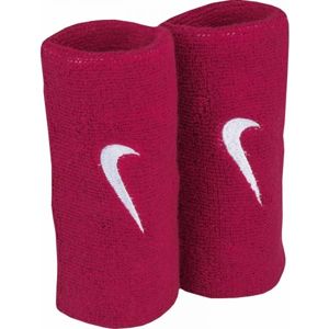 Nike SWOOSH DOUBLEWIDE WRISTBANDS vínová NS - Potítka
