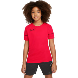 Nike DRI-FIT ACADEMY Dětské fotbalové tričko, červená, veľkosť M