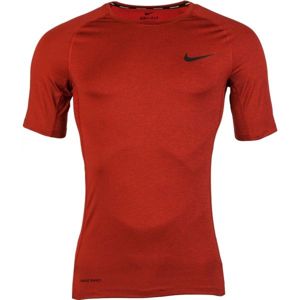 Nike NP TOP SS TIGHT M vínová XL - Pánské tričko