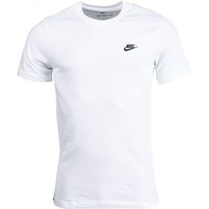 Nike SPORTSWEAR CLUB Pánské tričko, bílá, veľkosť L