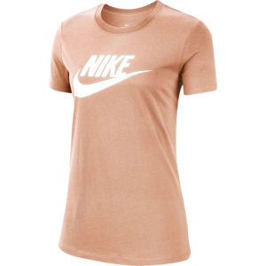 Nike NSW TEE ESSNTL ICON FUTURA oranžová XS - Dámské tričko
