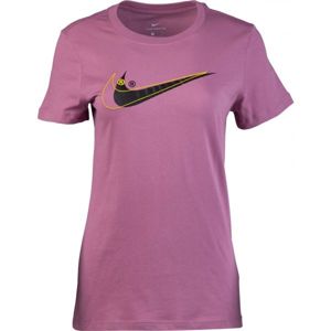 Nike SPORTSWEAR TEE DOUBLE SWOOSH růžová XS - Dámské tričko