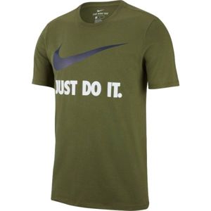 Nike TEE JDI SWOOSH NEW tmavě zelená XXL - Pánské triko