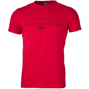 Northfinder ANTIN červená L - Pánské triko