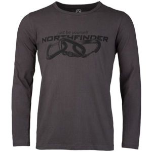 Northfinder CLIMB hnědá L - Pánské triko