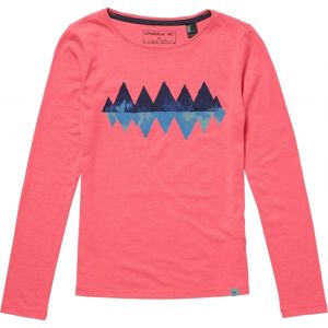 O'Neill LG NIGHT VIEW L/SLV T-SHIRT růžová 152 - Dívčí tričko