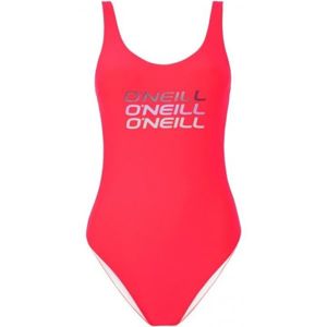 O'Neill PW LOGO TRIPPLE SWIMSUIT Dámské jednodílné plavky, Růžová,Šedá, velikost 34