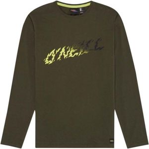 O'Neill LB LEWIS L/SLV T-SHIRT Chlapecké tričko s dlouhým rukávem, Khaki,Žlutá,Černá, velikost